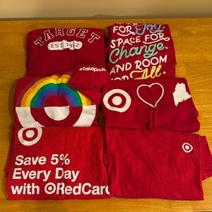 Lot of 6 Target Team Member Shirts